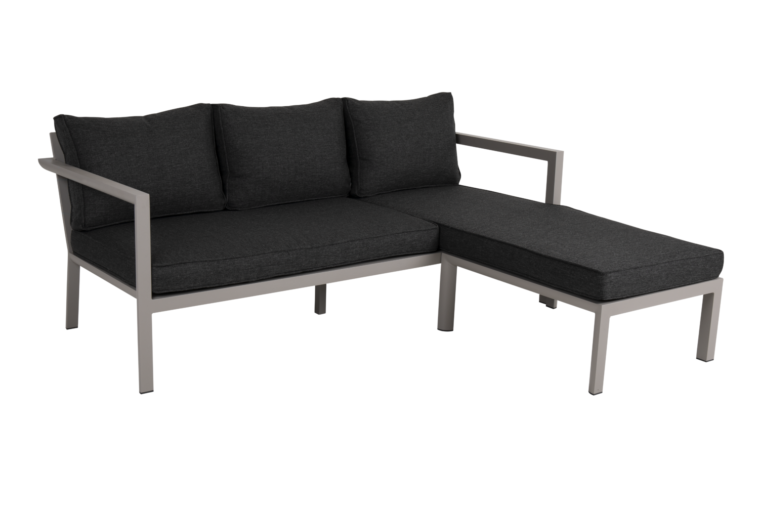 Delia divan sofa Khaki/Nearly Black | Brafab